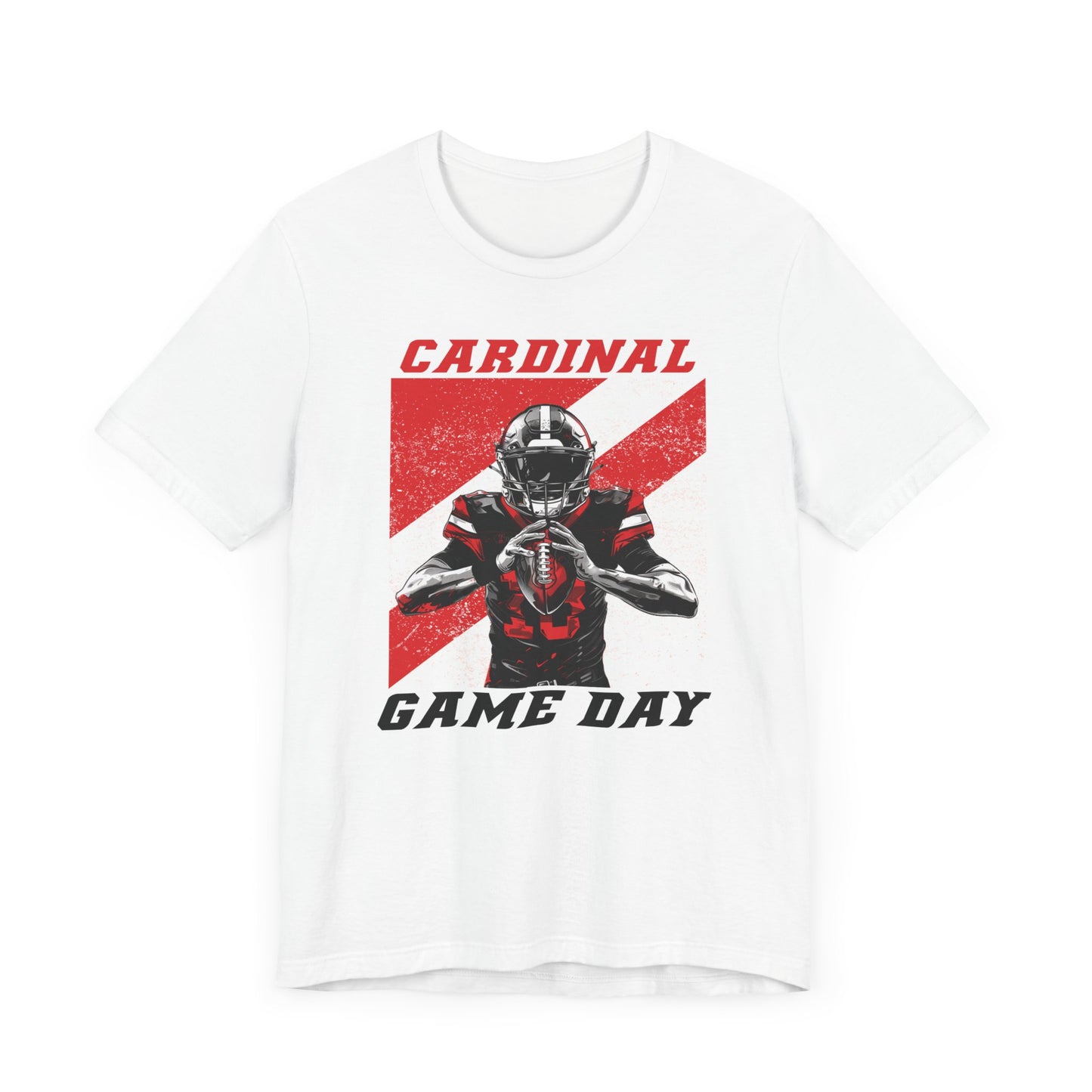 Cardinal Game Day Football - Bella + Canvas Short Sleeve Tee
