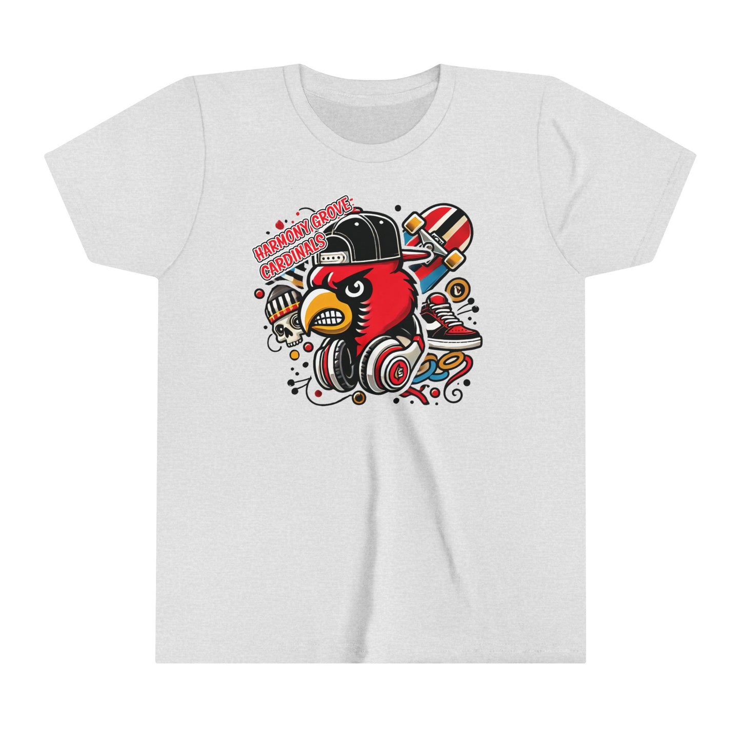 Skater Harmony Grove Cardinal - Bella + Canvas Youth Tee