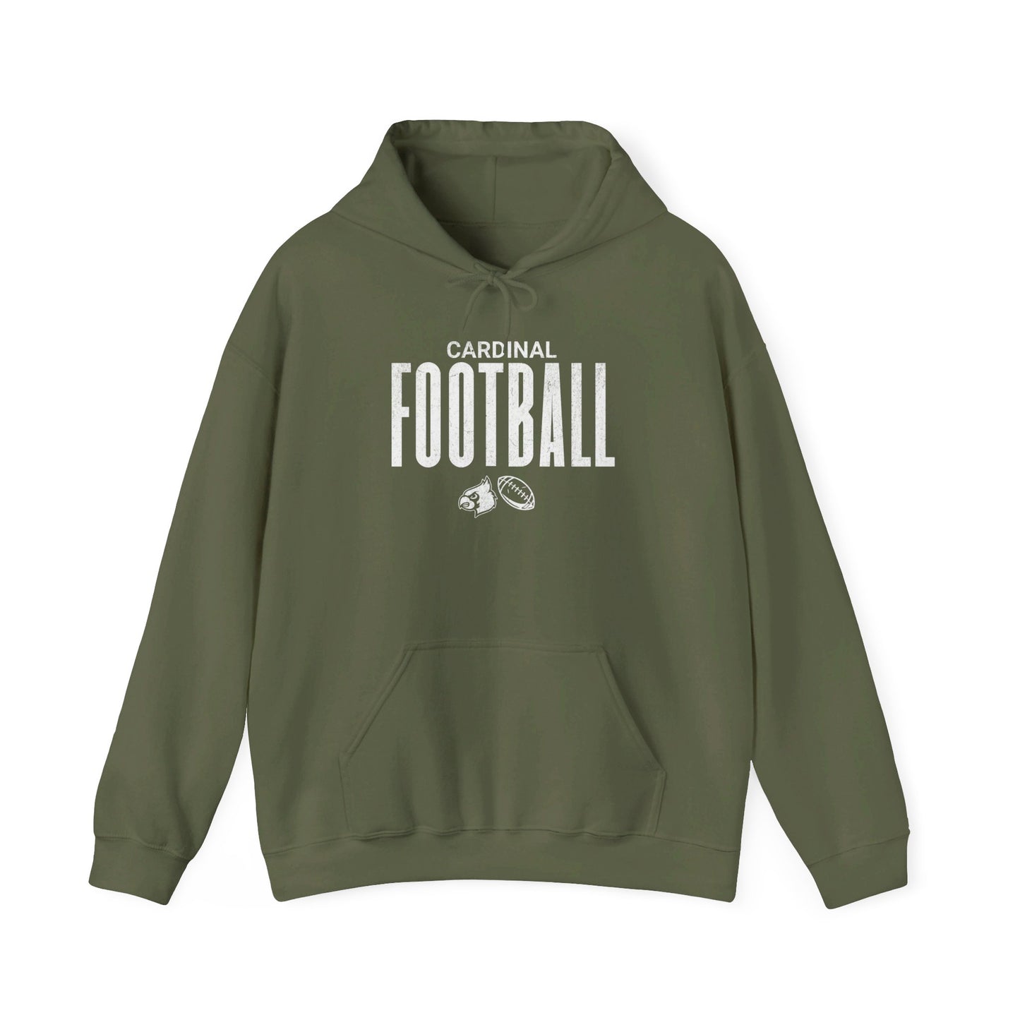 Vintage Cardinal Football - Unisex Heavy Blend™ Hooded Sweatshirt