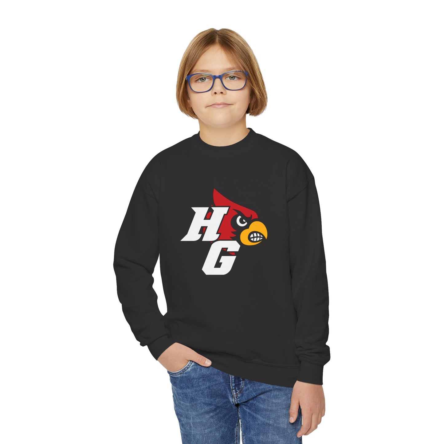 HG Future Cardinals Logo  - Youth Crew Sweatshirt