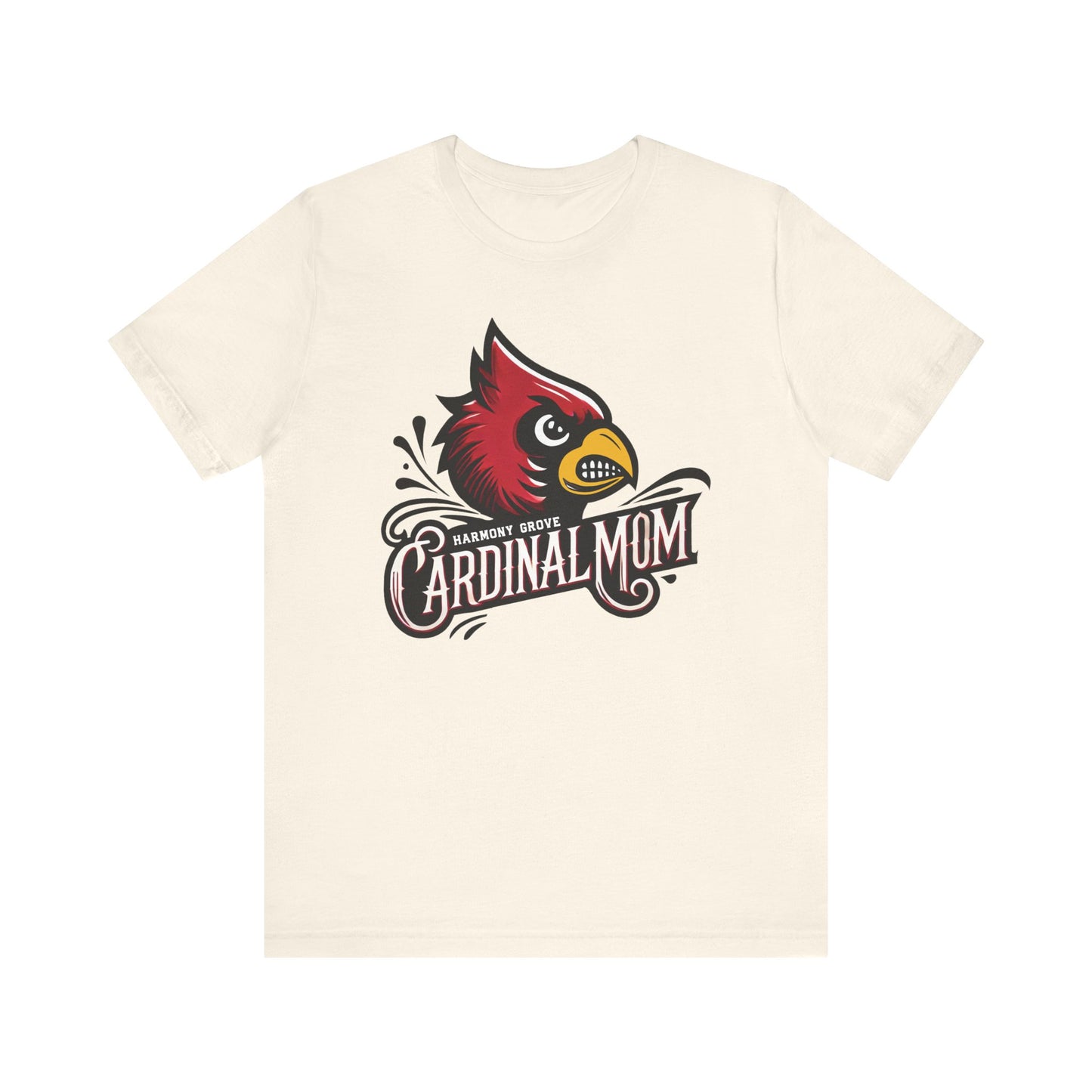 Harmony Grove Cardinal Mom - Bella + Canvas Short Sleeve Tee