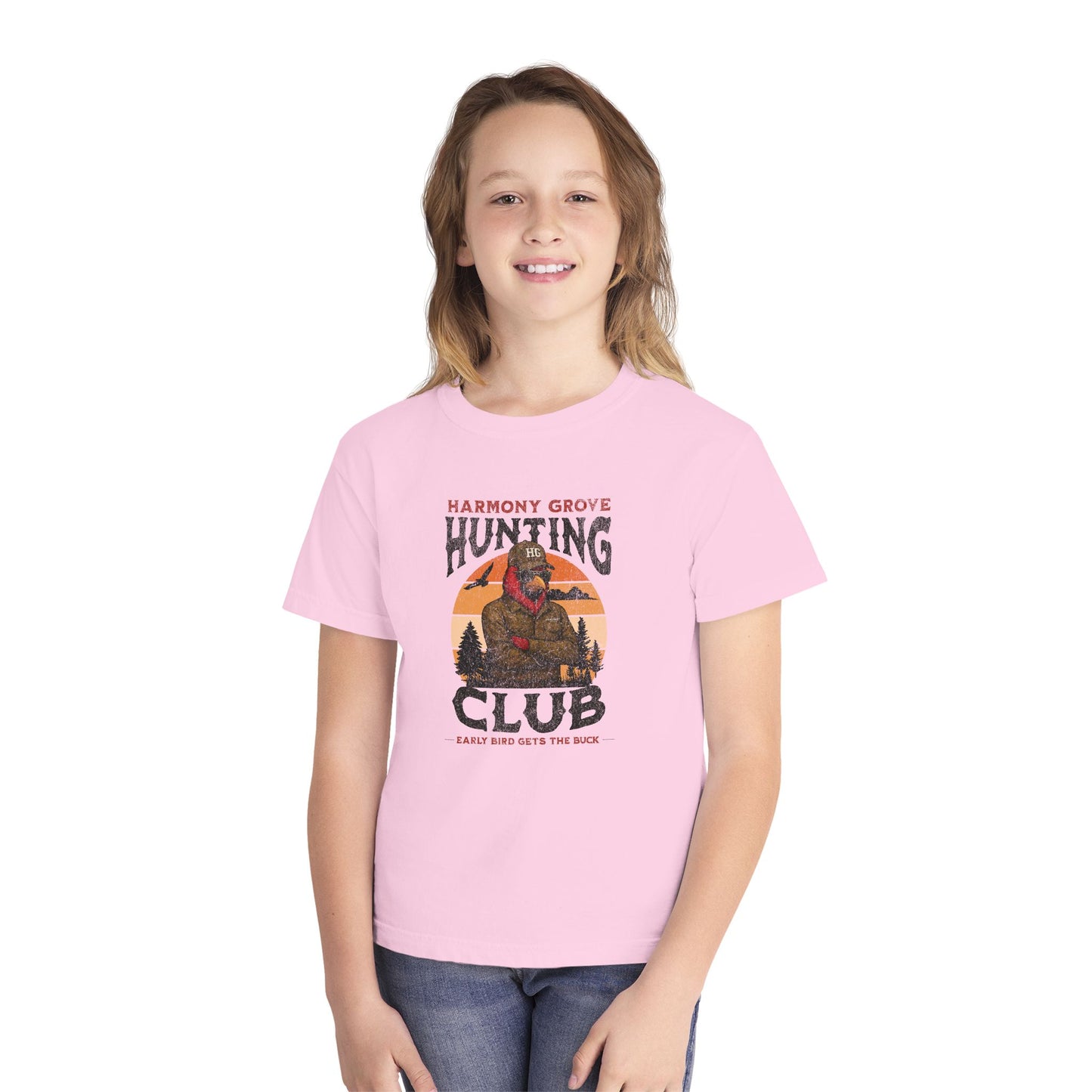 HG Hunting Club Camo - Youth Comfort Colors Tshirt