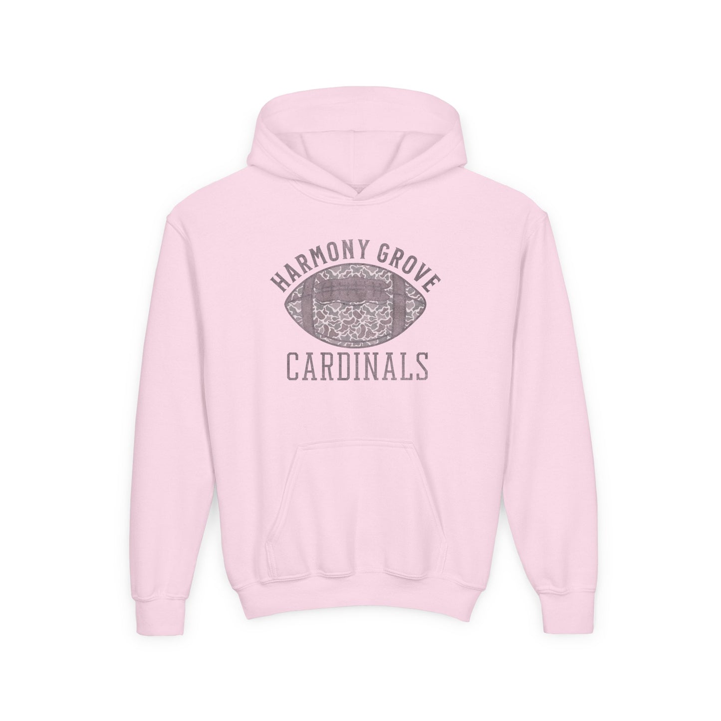 Old School Camo HG Cardinals Football  - Youth Heavy Blend Hooded Sweatshirt