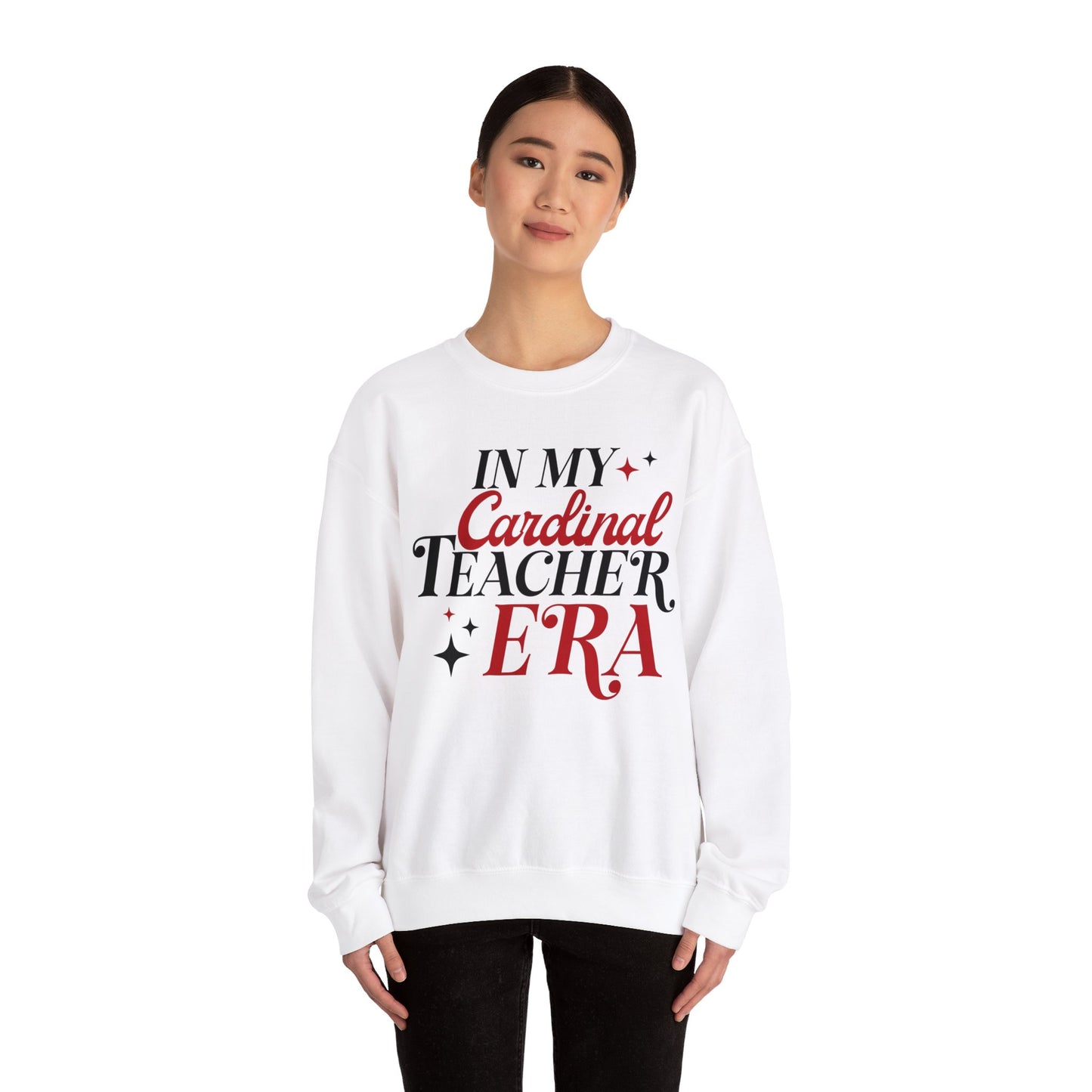 In My Cardinal Teacher Era - Unisex Heavy Blend™ Crewneck Sweatshirt