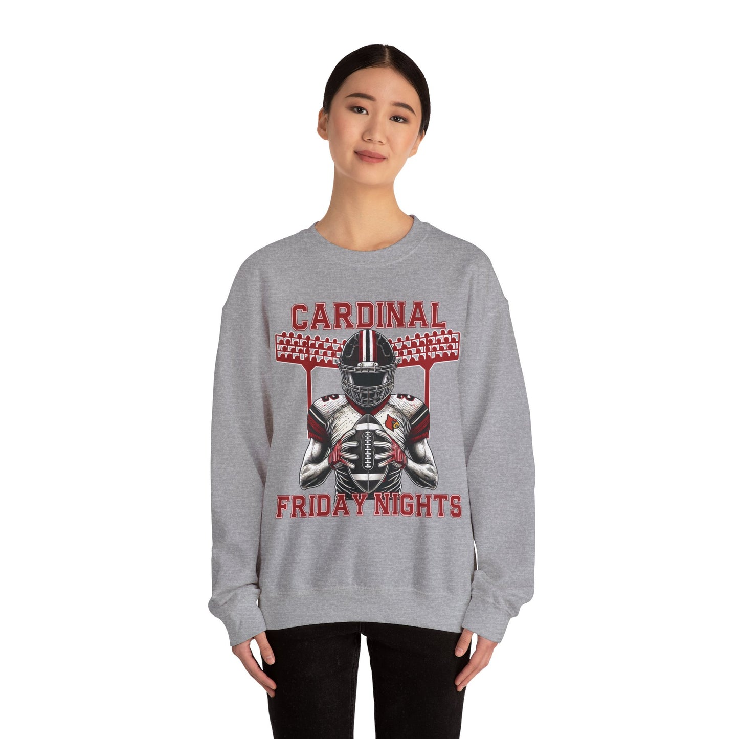 Cardinal Friday Nights Football - Unisex Heavy Blend™ Crewneck Sweatshirt