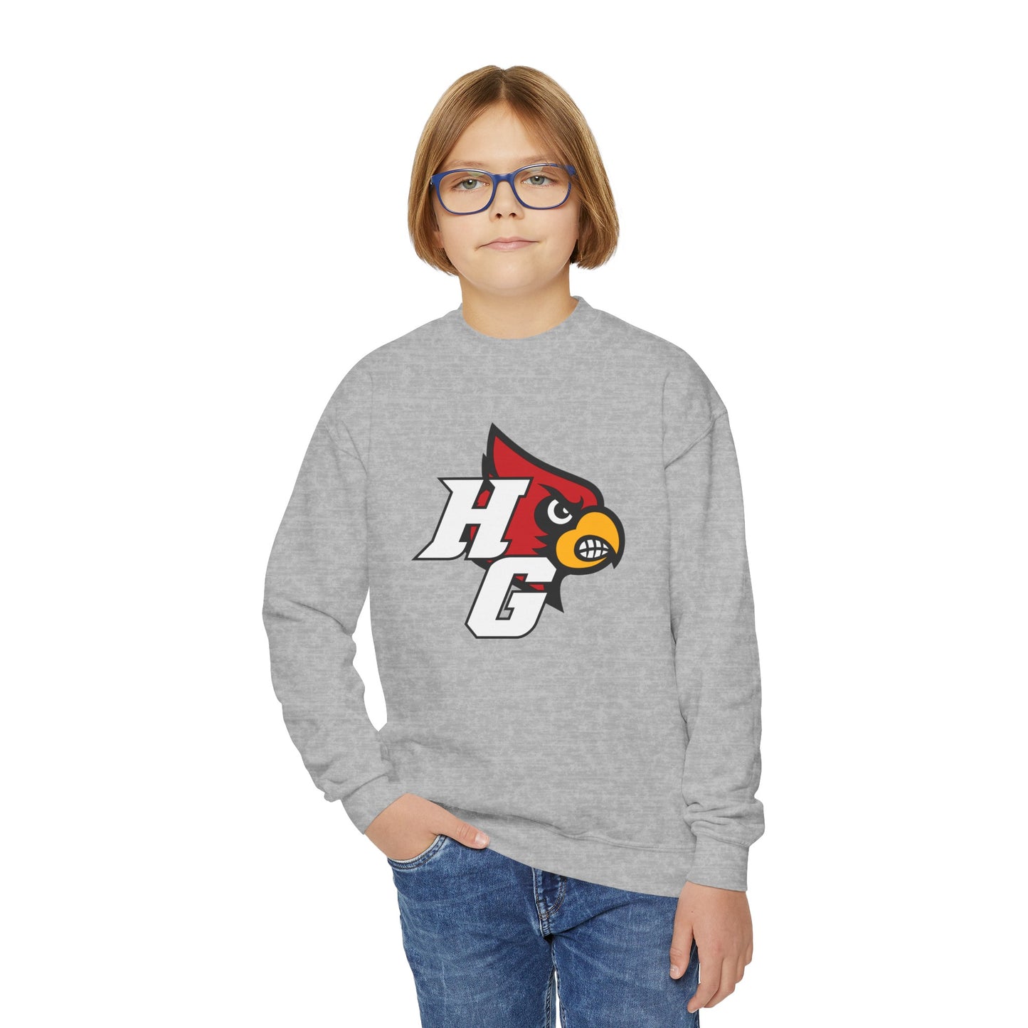 HG Future Cardinals Logo  - Youth Crew Sweatshirt