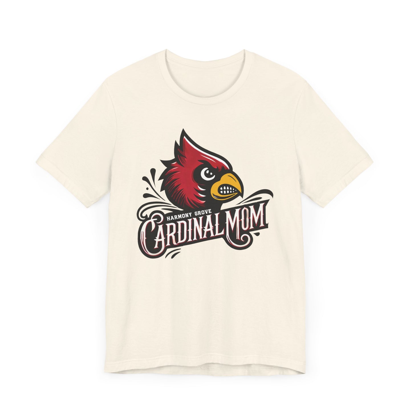 Harmony Grove Cardinal Mom - Bella + Canvas Short Sleeve Tee