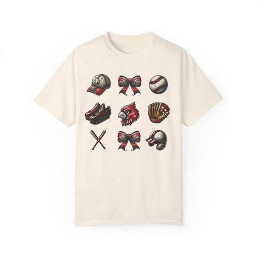 Cardinals Vintage Coquette  - Unisex Comfort Colors T Shirt