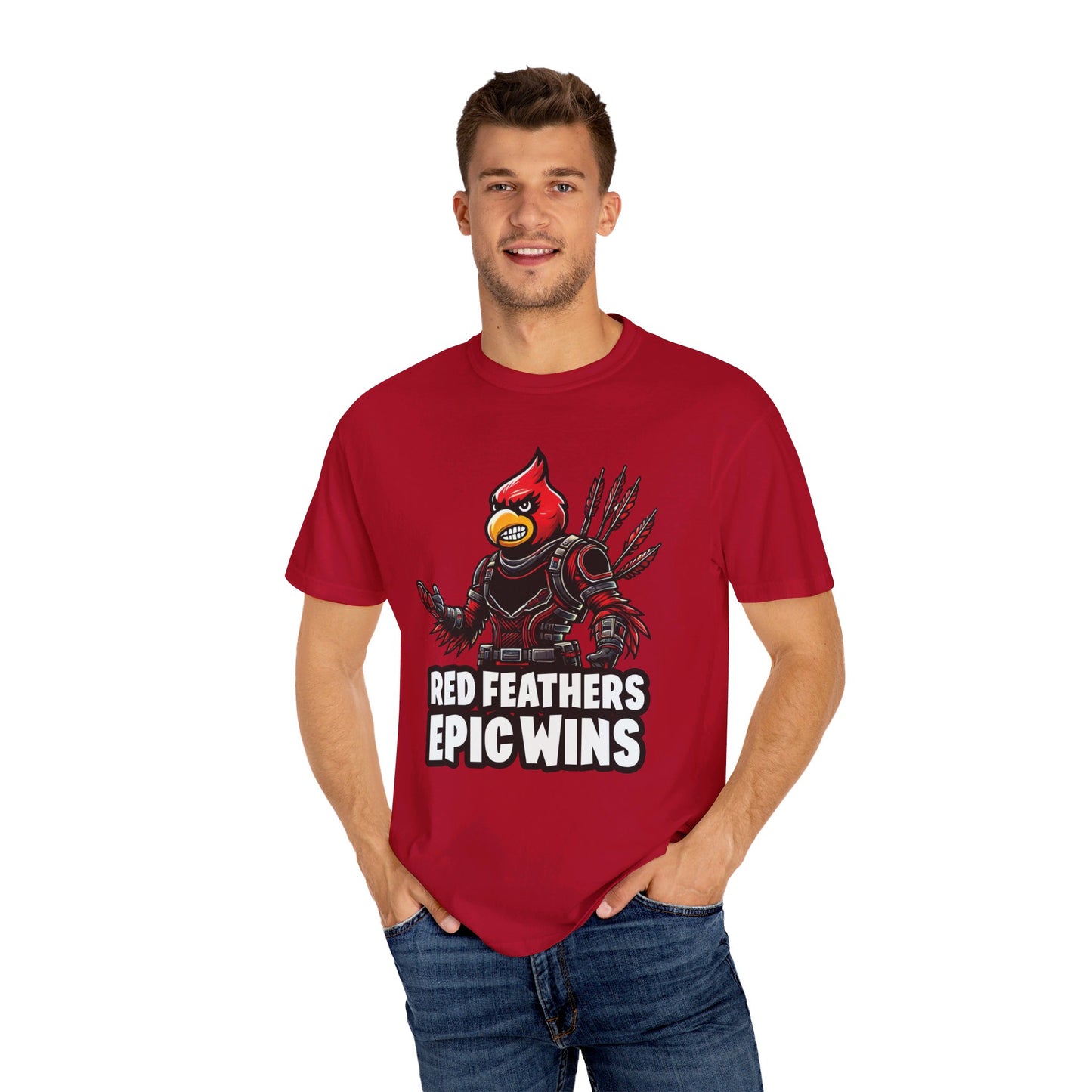 Red Feathers Epic Wins - Comfort Colors T-shirt