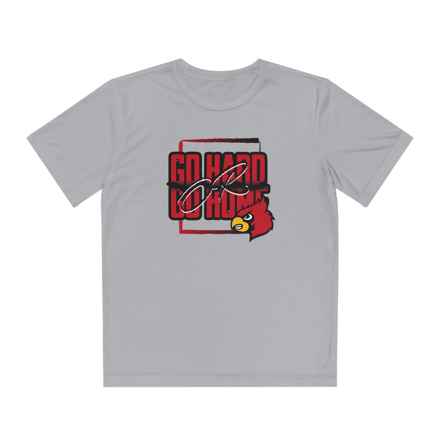 Go Hard or Go Home Cardinal - Youth Sport-Tek® Competitor™ Tee