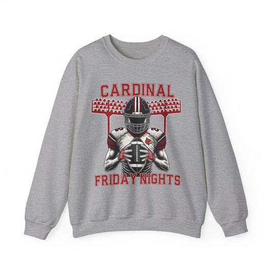 Cardinal Friday Nights Football - Unisex Heavy Blend™ Crewneck Sweatshirt