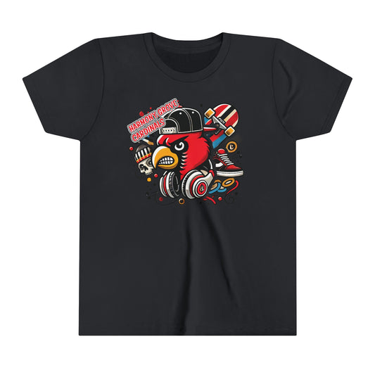 Skater Harmony Grove Cardinal - Bella + Canvas Youth Tee