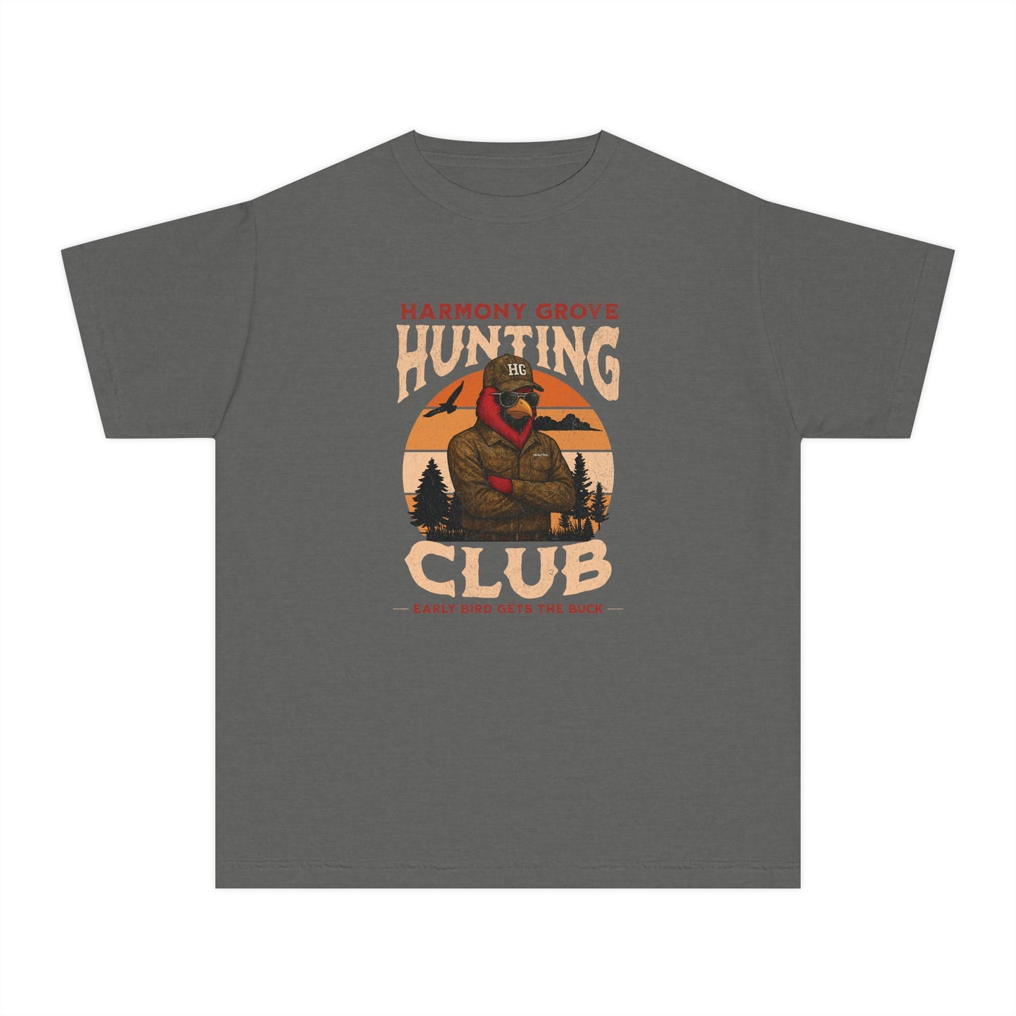 HG Hunting Club Camo - Youth Comfort Colors Tshirt