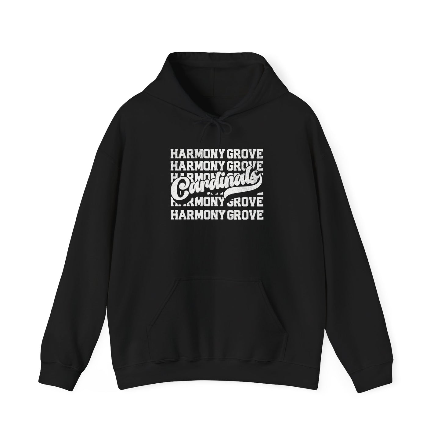 Vintage Harmony Grove Cardinals - Unisex Heavy Blend™ Hooded Sweatshirt