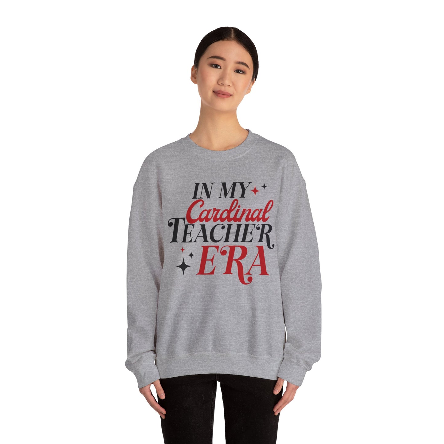 In My Cardinal Teacher Era - Unisex Heavy Blend™ Crewneck Sweatshirt
