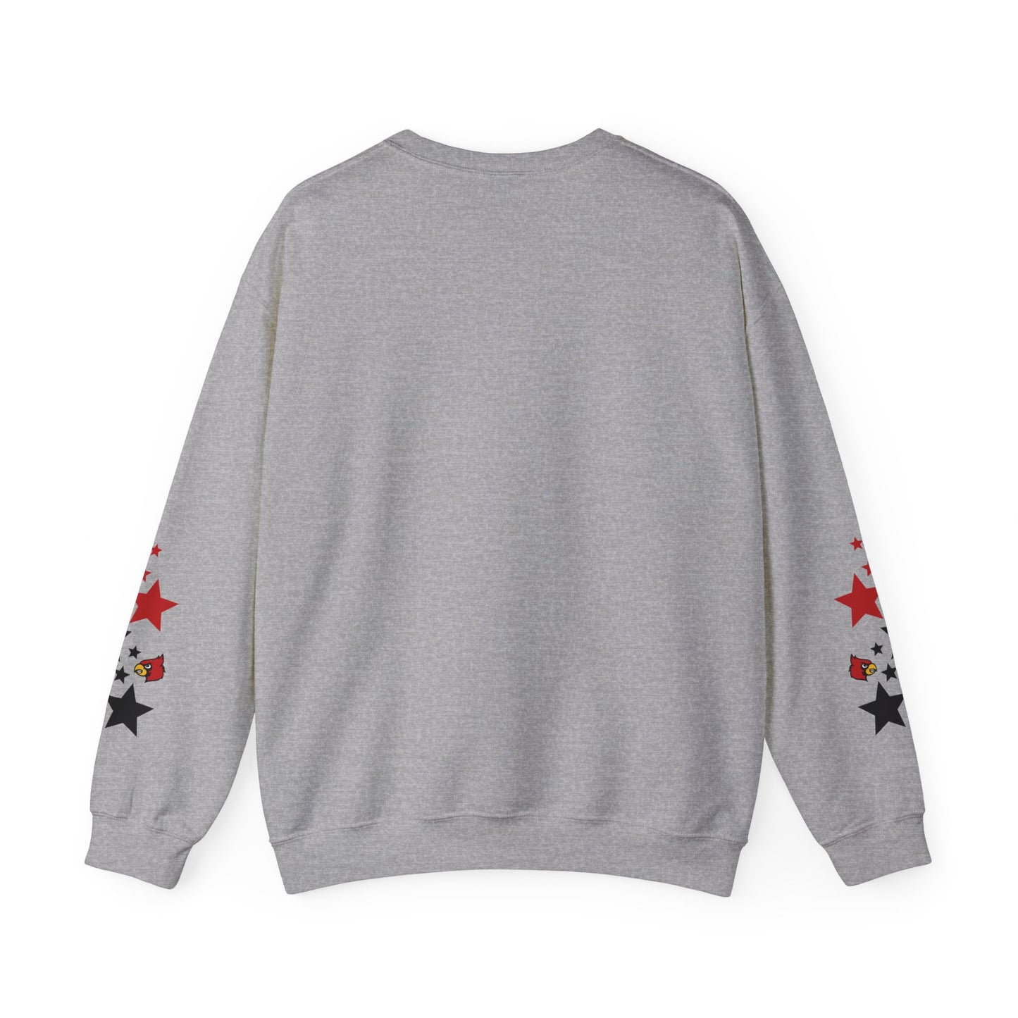 Cardinals Nation with Star Sleeves  - Unisex Heavy Blend™ Crewneck Sweatshirt