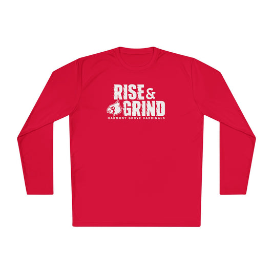 Rise and Grind Cardinal - Dryfit Long Sleeve Tee