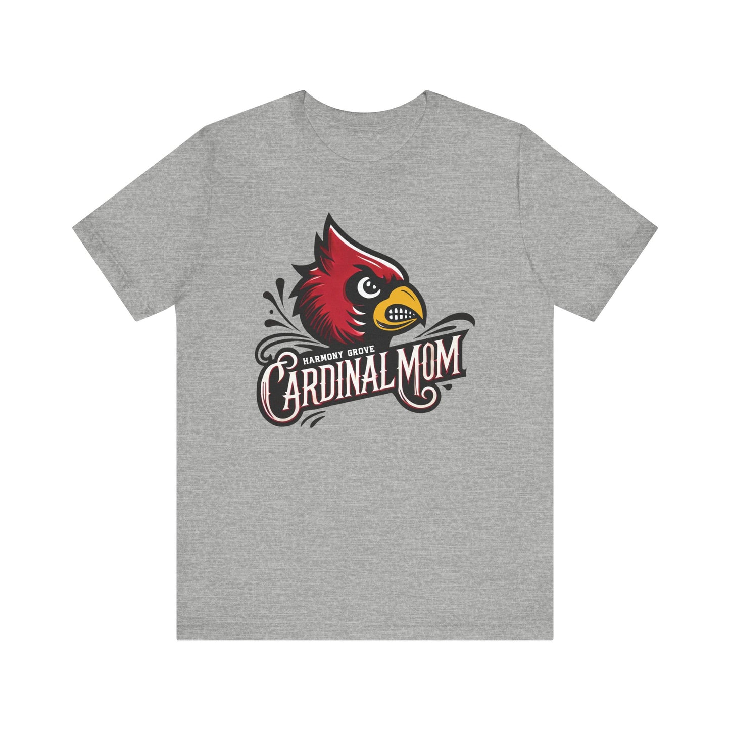Harmony Grove Cardinal Mom - Bella + Canvas Short Sleeve Tee