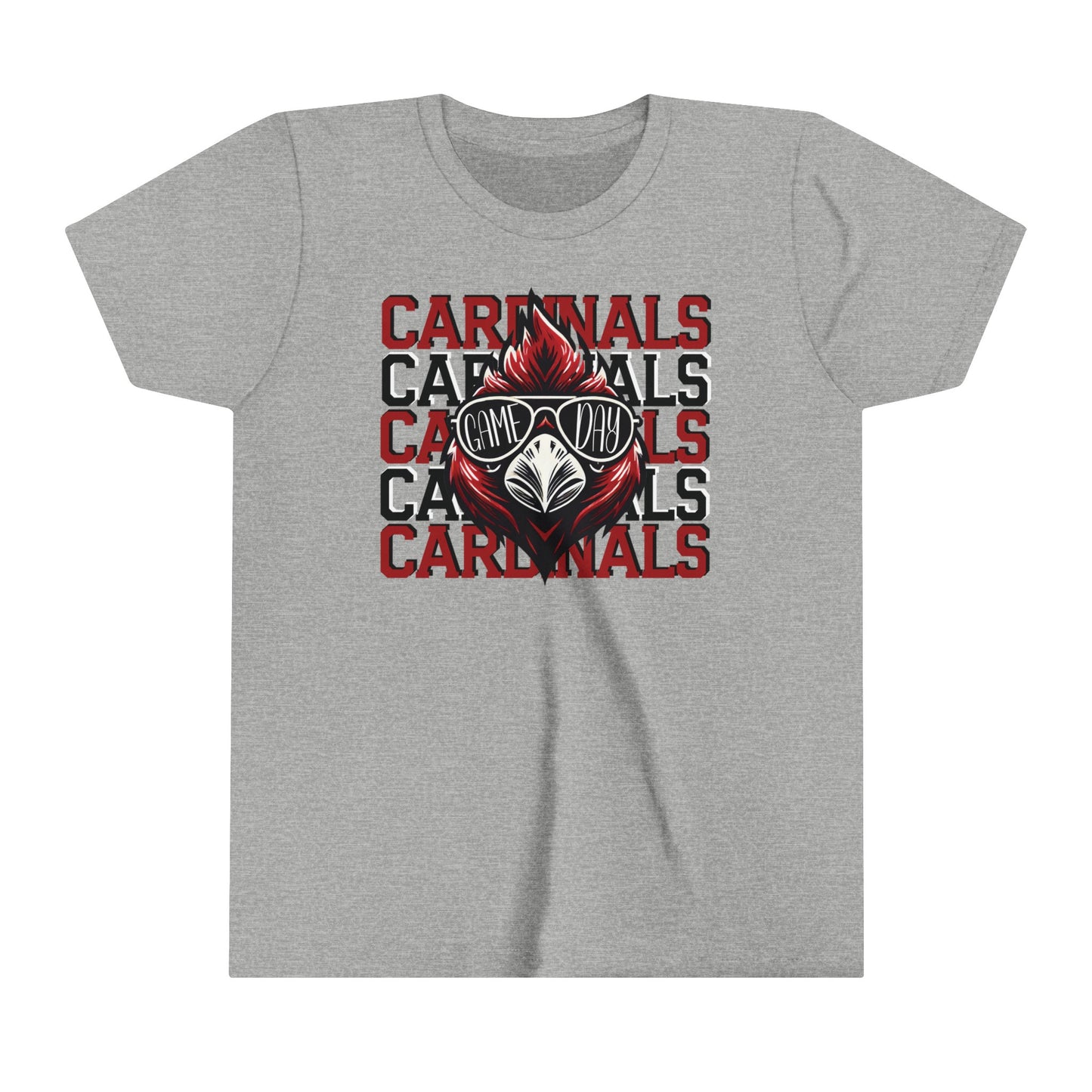 Cardinals Game Day Sunglasses - Bella + Canvas Youth Tee