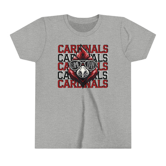 Cardinals Game Day Sunglasses - Bella + Canvas Youth Tee
