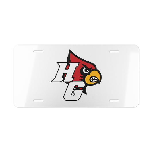 HG Cardinal Logo White - Vanity Plate