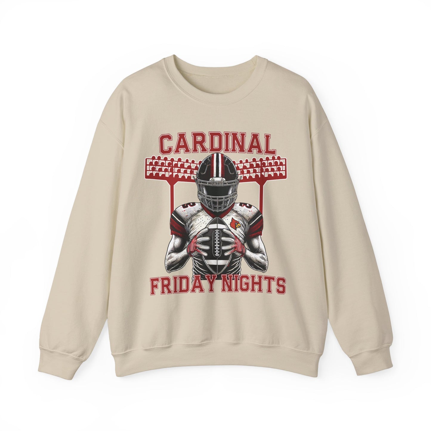 Cardinal Friday Nights Football - Unisex Heavy Blend™ Crewneck Sweatshirt