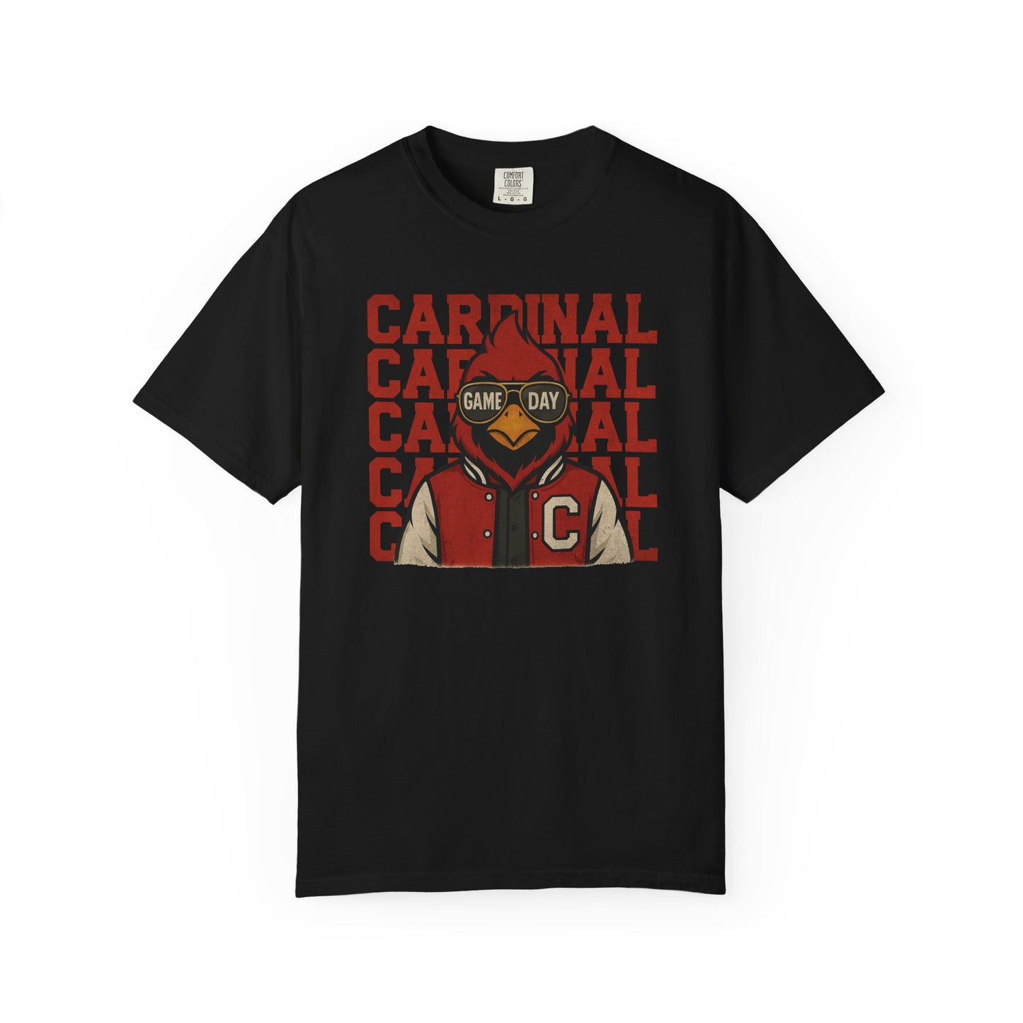 Cardinal Game Day Distressed - Comfort Colors T Shirt
