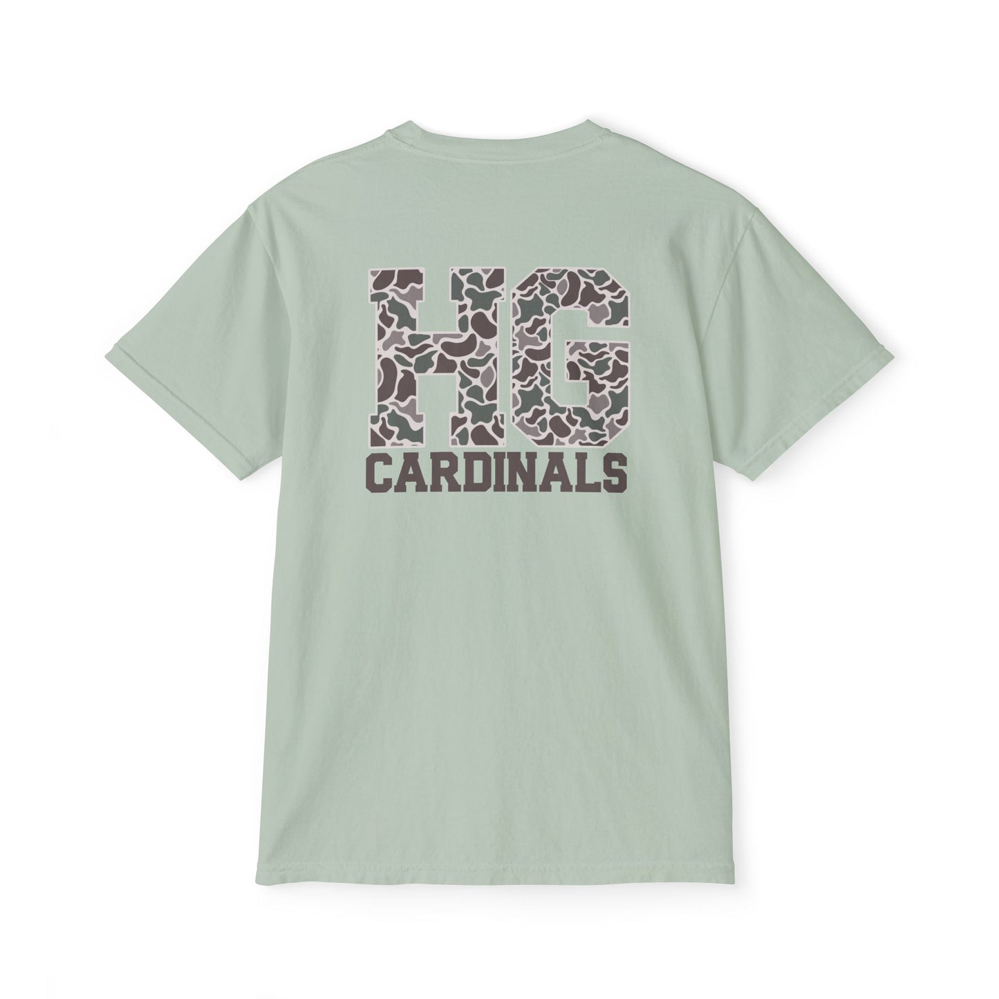 Unisex Pocket T-Shirt Cardinal + HG - Comfort Colors Tshirt
