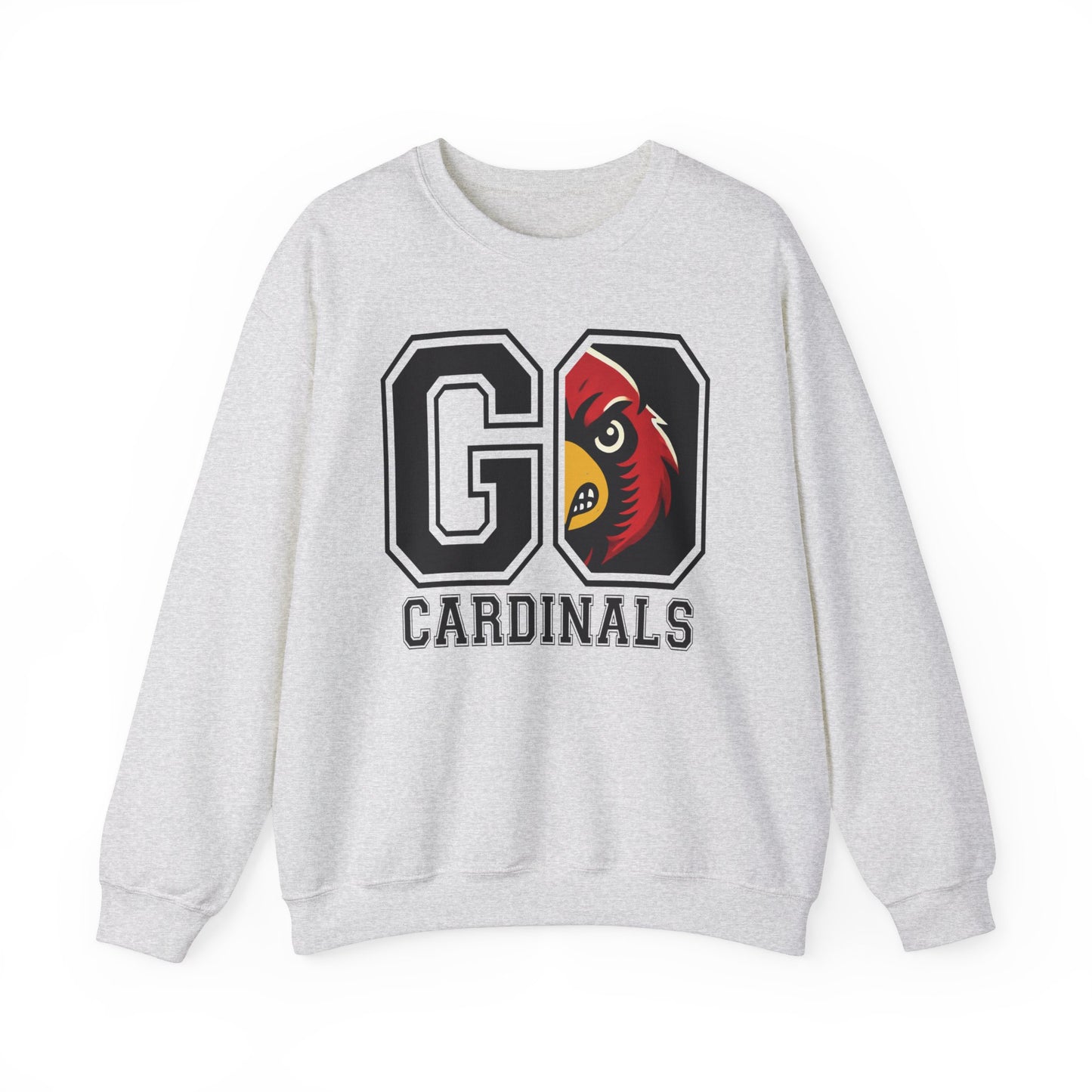 Go Cardinals Red - Unisex Heavy Blend™ Crewneck Sweatshirt