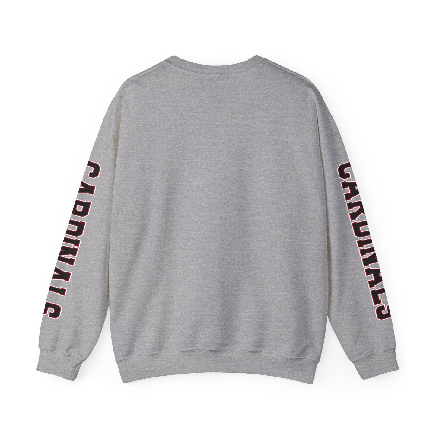 This is Our House Cardinals Sleeves  - Unisex Heavy Blend™ Crewneck Sweatshirt