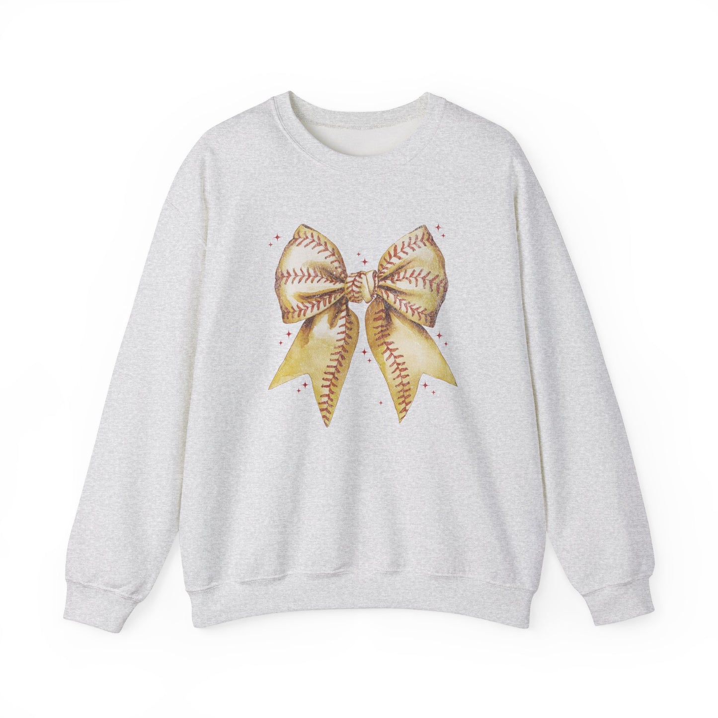 Game Day Softball Coquette Bow - Unisex Heavy Blend™ Crewneck Sweatshirt
