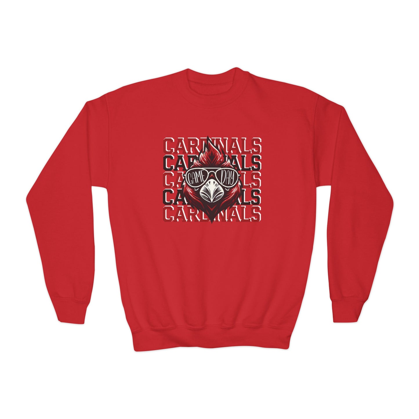 Cardinals Game Day Sunglasses - Youth Crew Sweatshirt