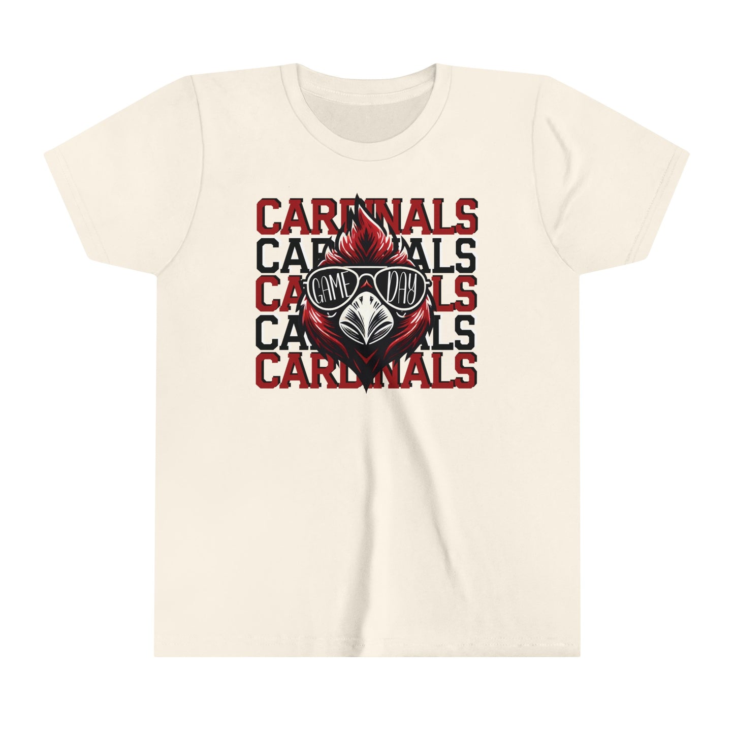 Cardinals Game Day Sunglasses - Bella + Canvas Youth Tee