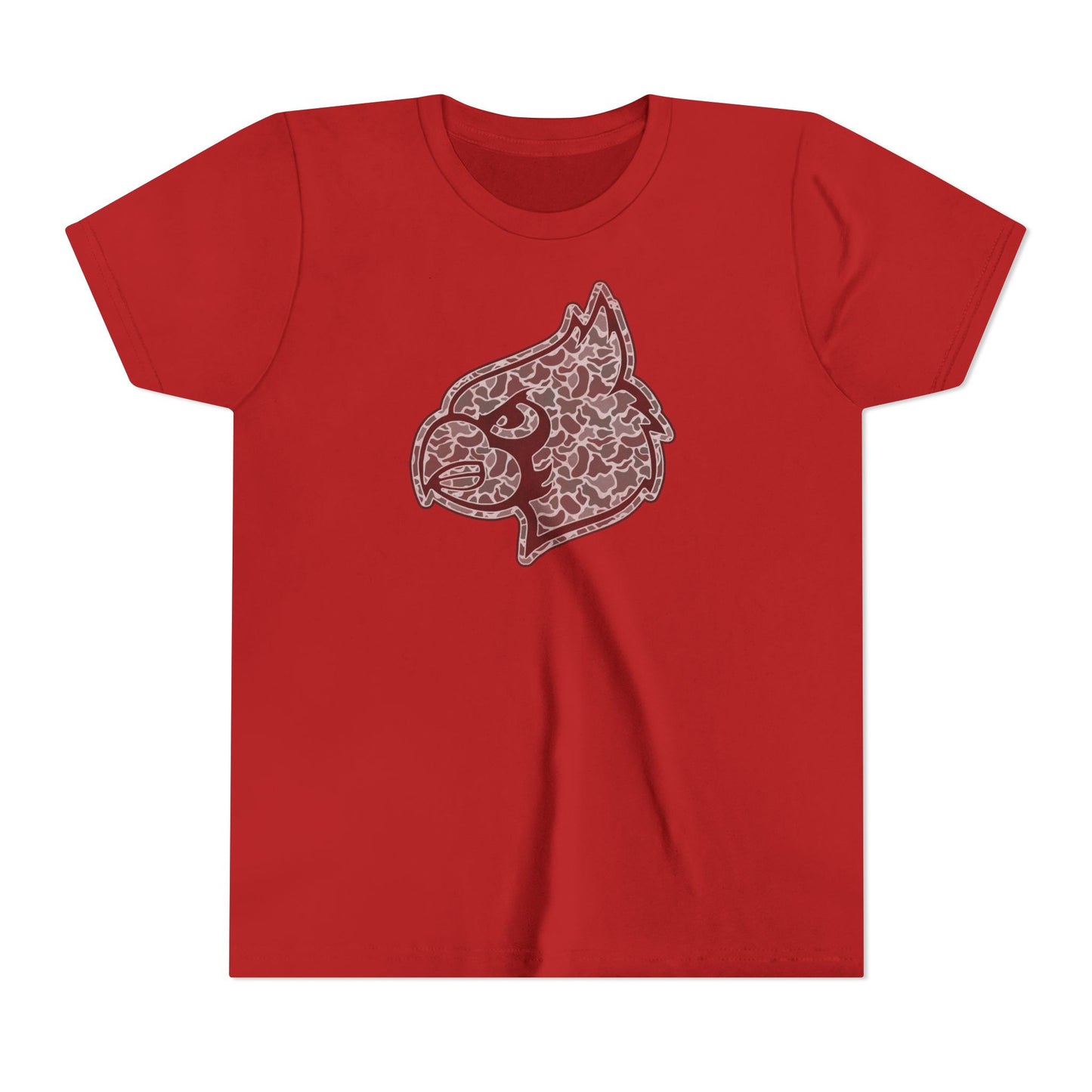 Old School Camo Cardinal - Bella + Canvas Youth Tee