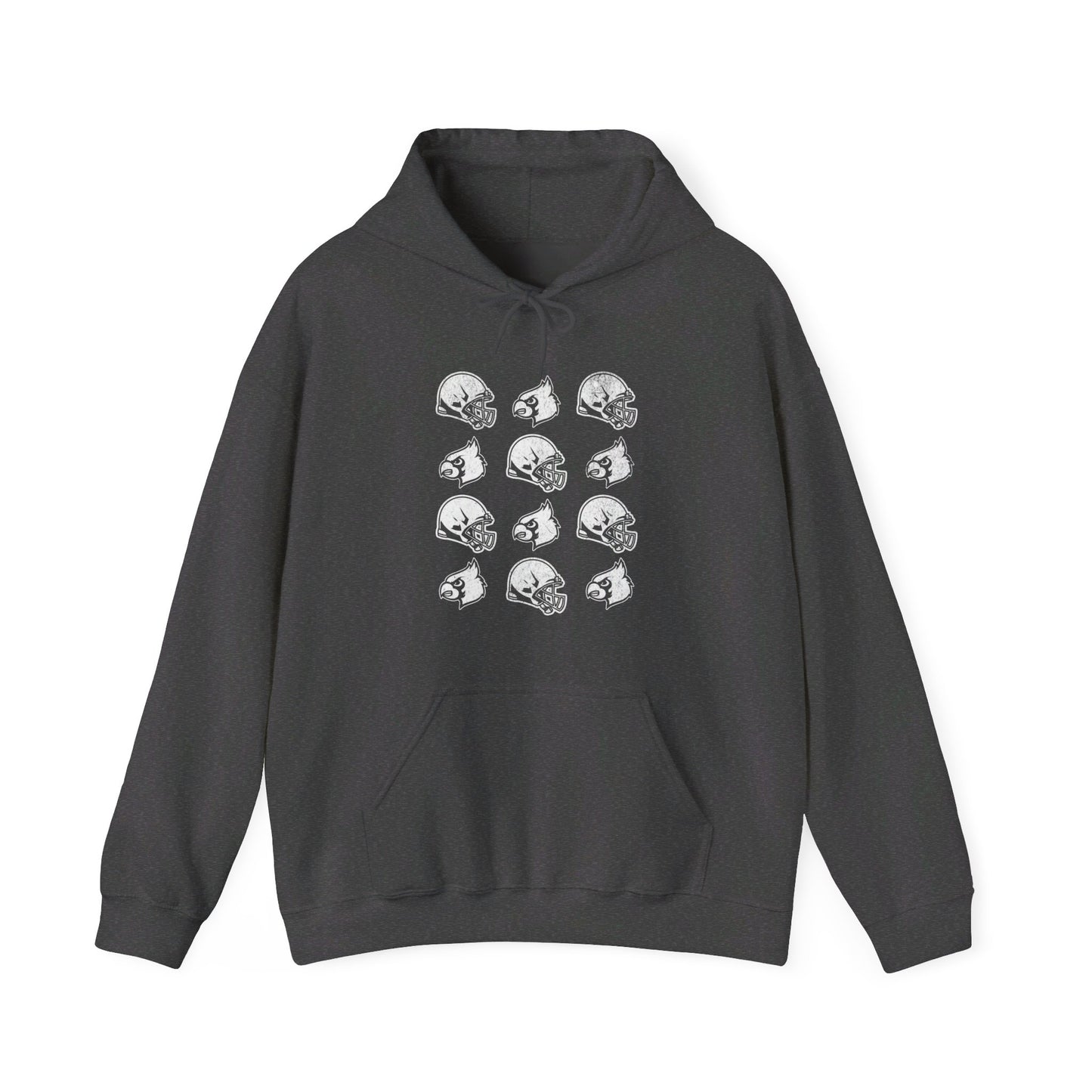 Vintage Helmets and Cardinals - Unisex Heavy Blend™ Hooded Sweatshirt