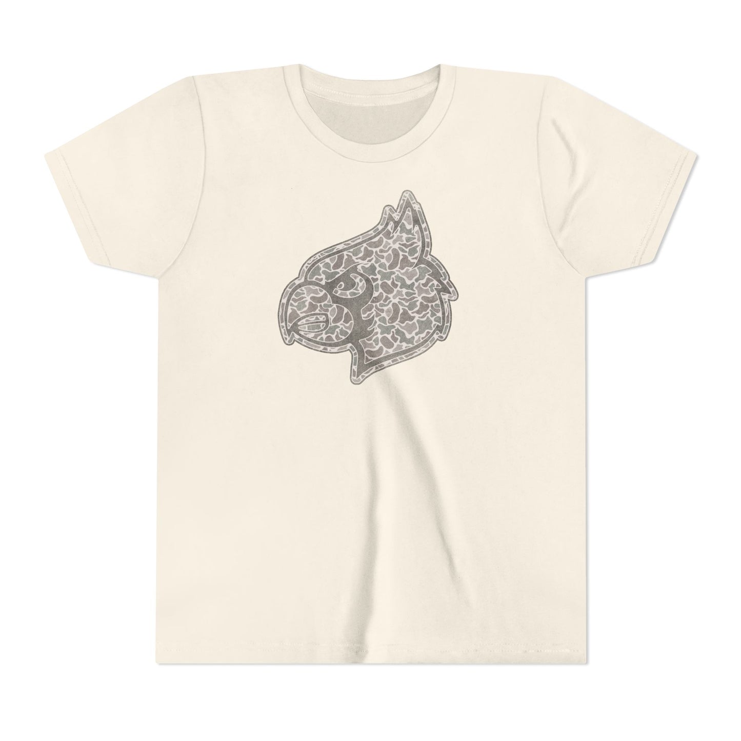 Old School Camo Cardinal - Bella + Canvas Youth Tee