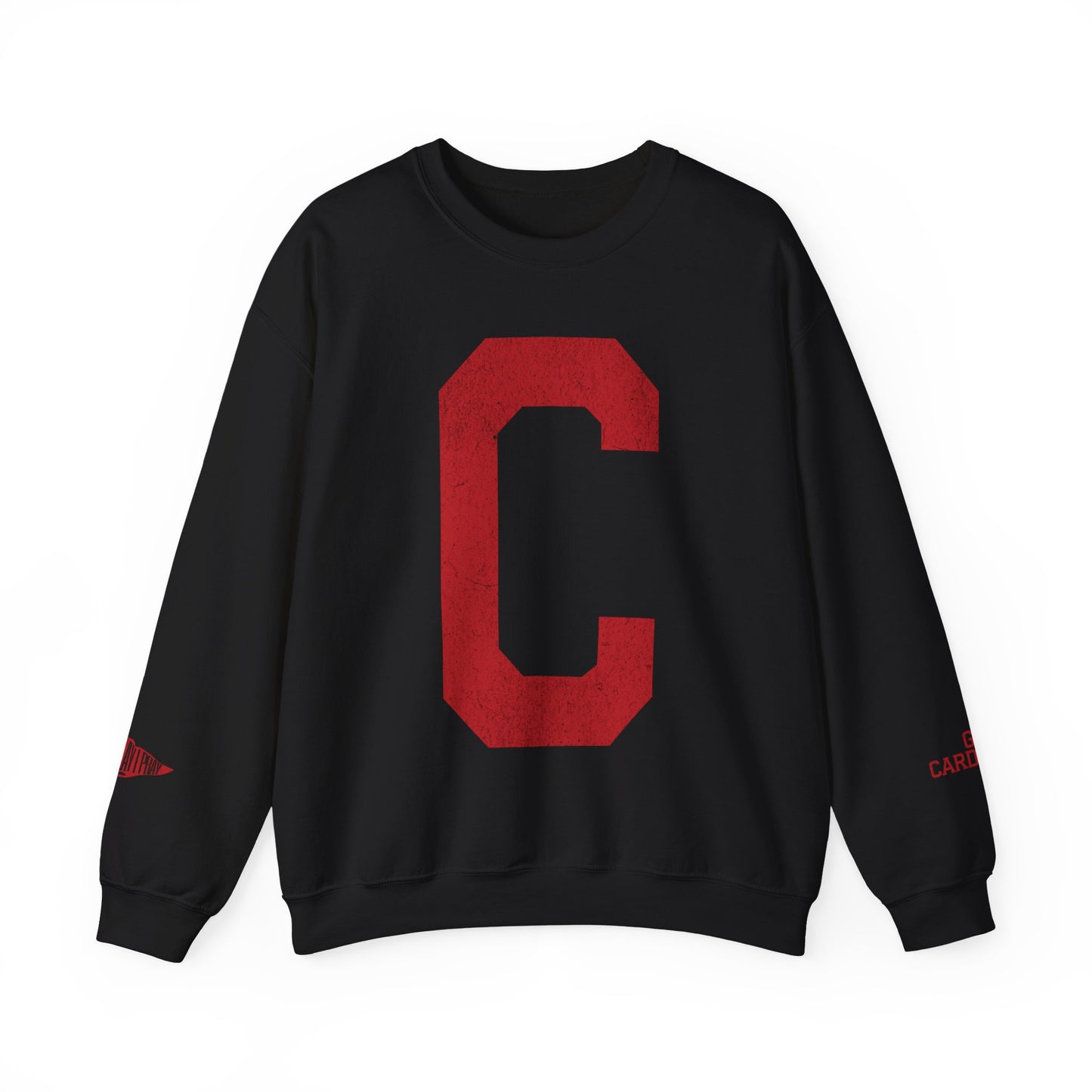 C You Play I Pray Red Text - Unisex Heavy Blend™ Crewneck Sweatshirt
