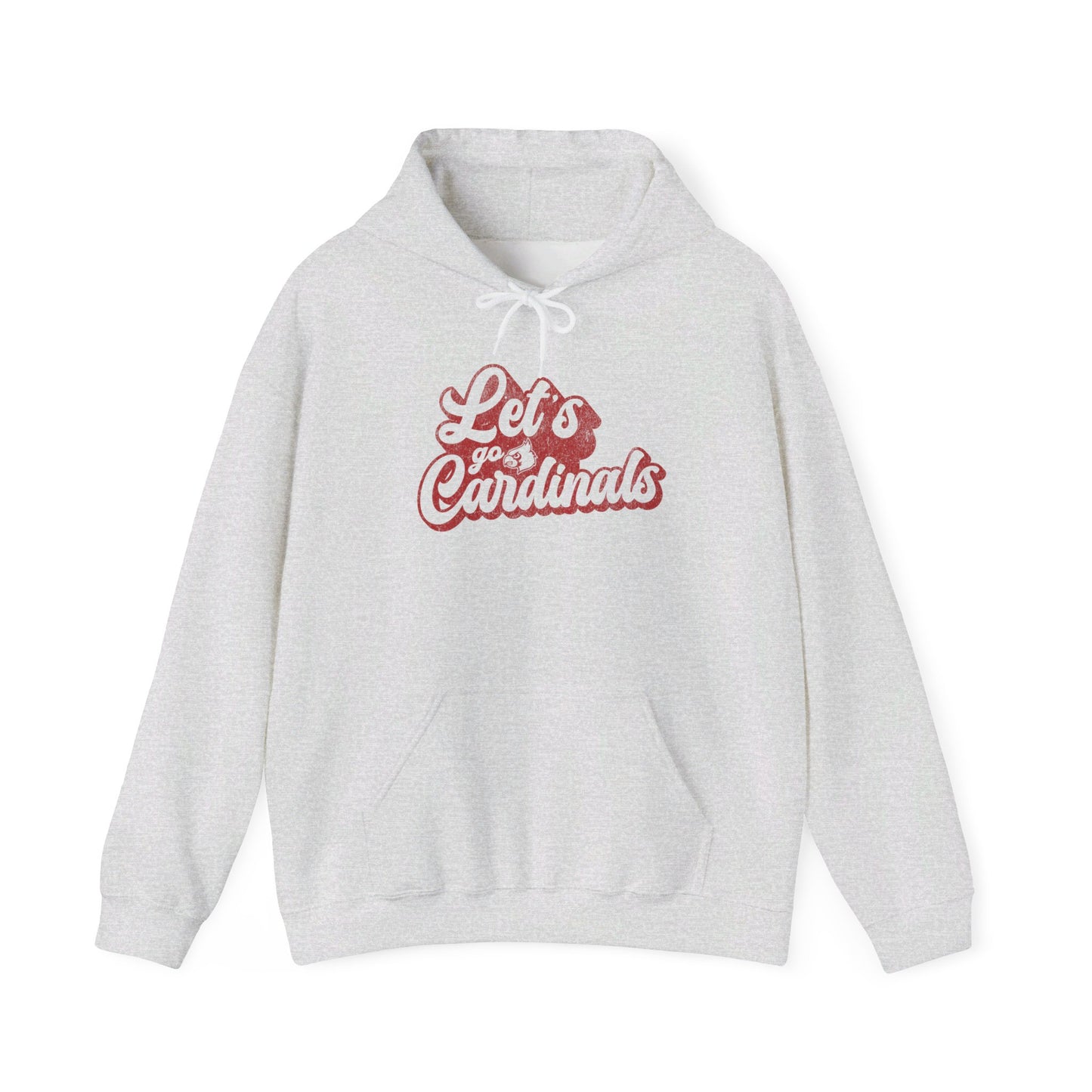 Vintage Let's Go Cardinals - Unisex Heavy Blend™ Hooded Sweatshirt