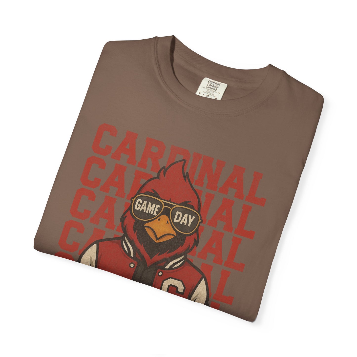 Cardinal Game Day Distressed - Comfort Colors T Shirt