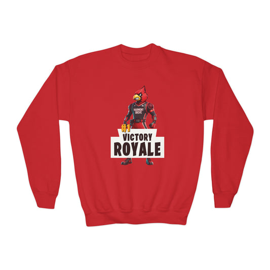 Harmony Grove Cardinals Victory Royale - Youth Crew Sweatshirt
