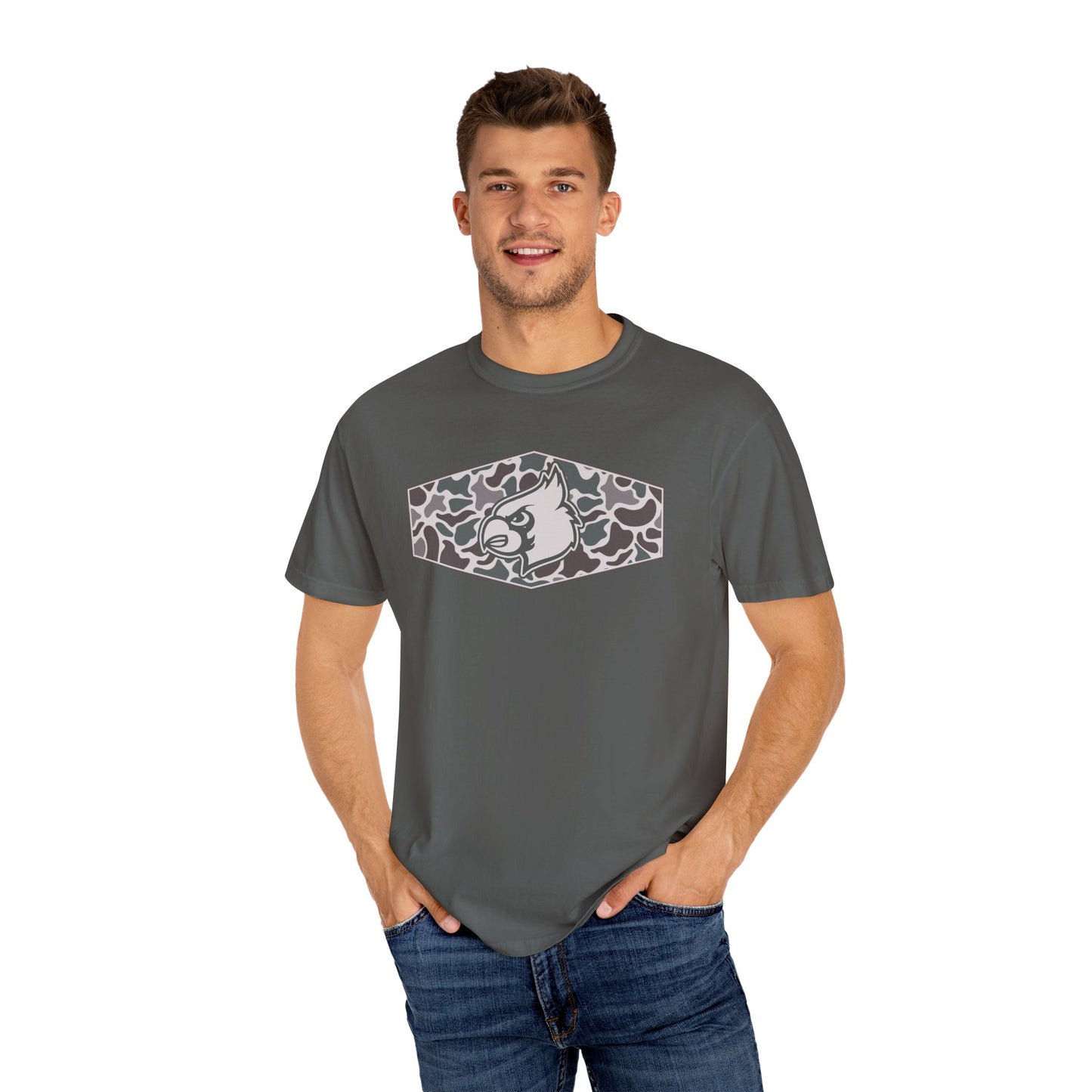 Old School Camo HG Cardinals Inset - Comfort Colors T Shirt