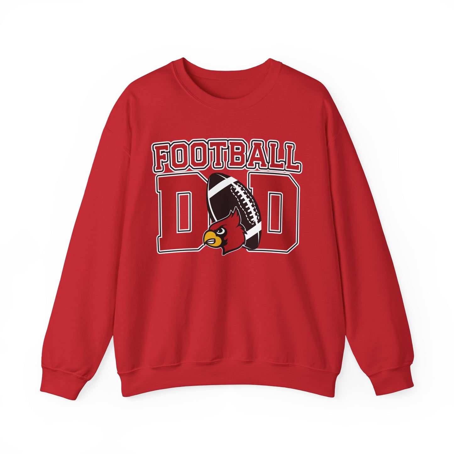 Football Dad Custom Player Name and Number - Unisex Heavy Blend™ Crewneck Sweatshirt