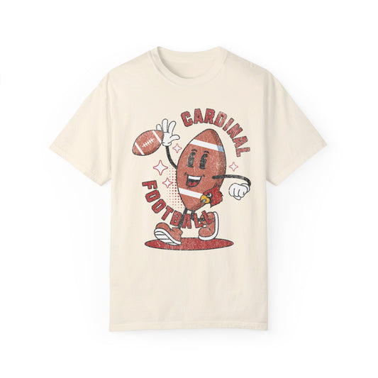 Retro Cardinal Football - Comfort Colors T-shirt