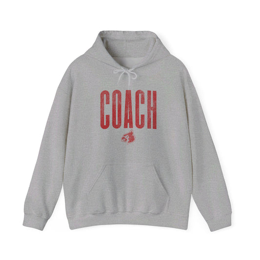 Vintage Cardinal Coach - Unisex Heavy Blend™ Hooded Sweatshirt