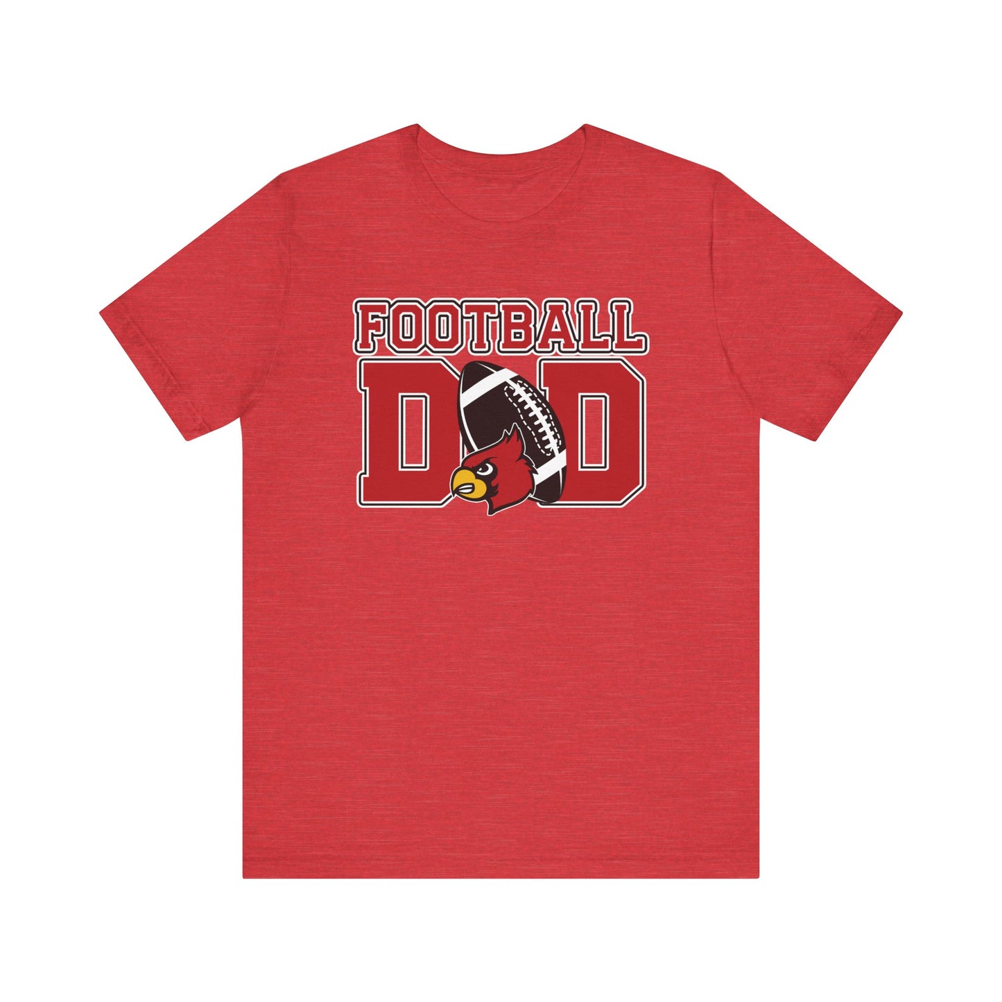 Football Dad Custom Player Name and Number - Bella + Canvas Short Sleeve Tee