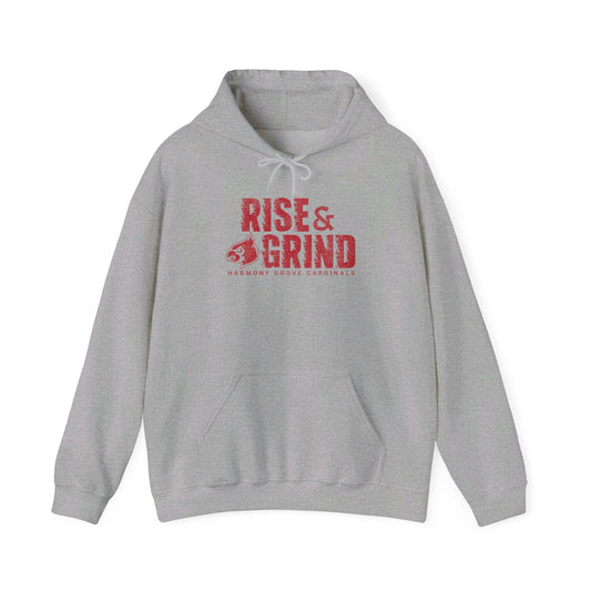 Vintage Cardinal Rise and Grind - Unisex Heavy Blend™ Hooded Sweatshirt
