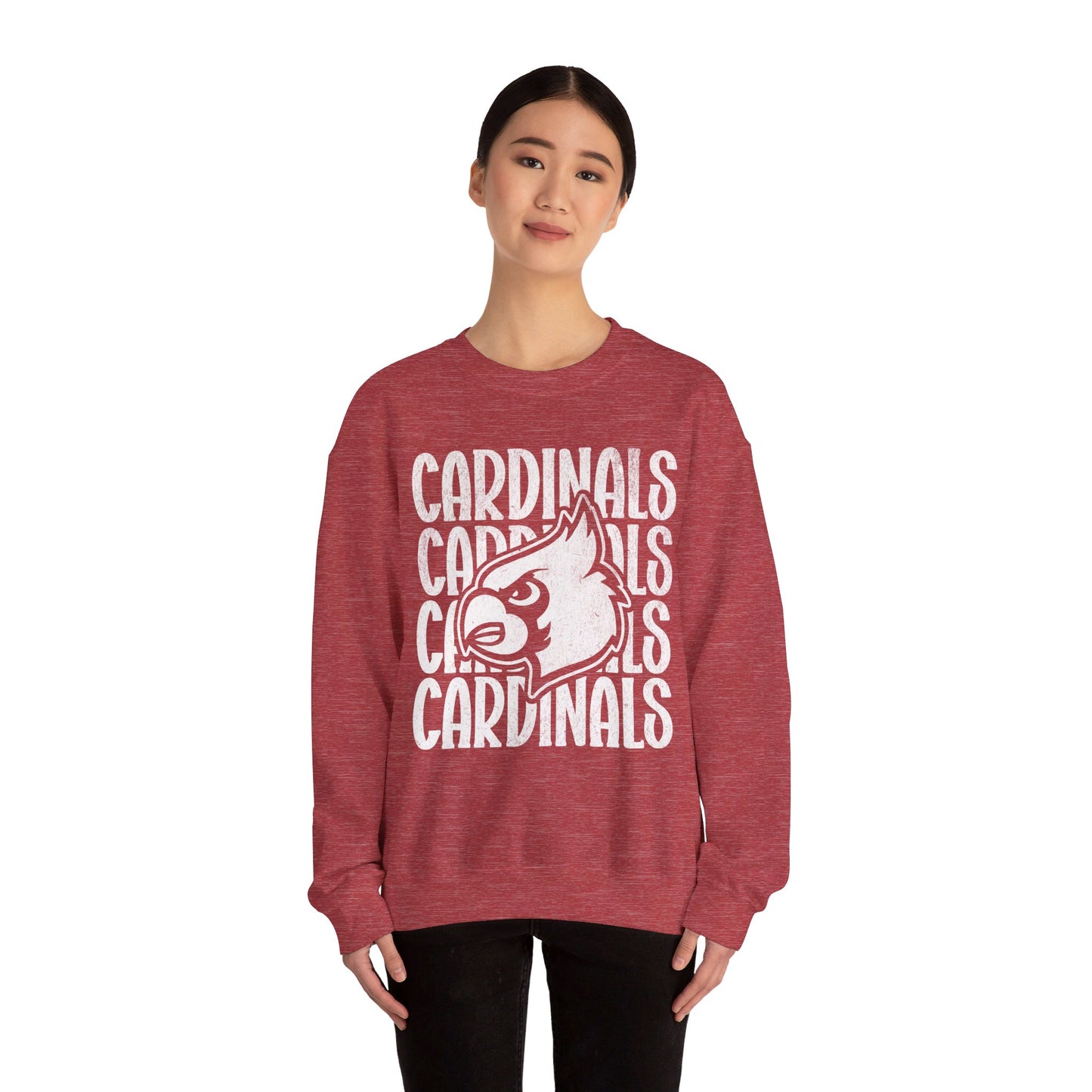 Vintage Cardinals 4 - Unisex Heavy Blend™ Crewneck Sweatshirt
