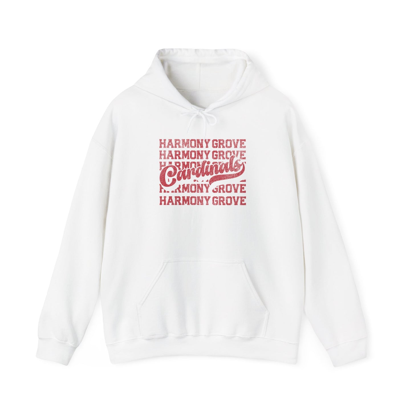 Vintage Harmony Grove Cardinals - Unisex Heavy Blend™ Hooded Sweatshirt
