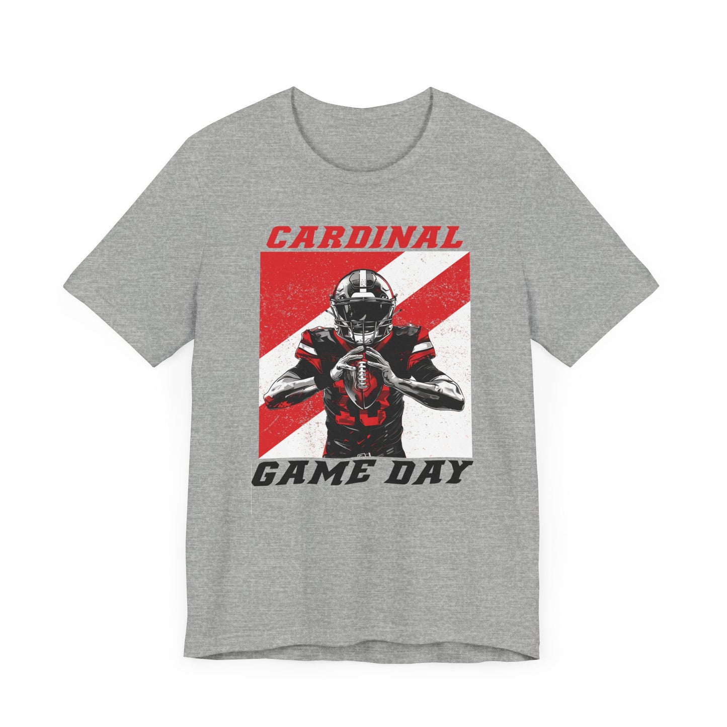 Cardinal Game Day Football - Bella + Canvas Short Sleeve Tee