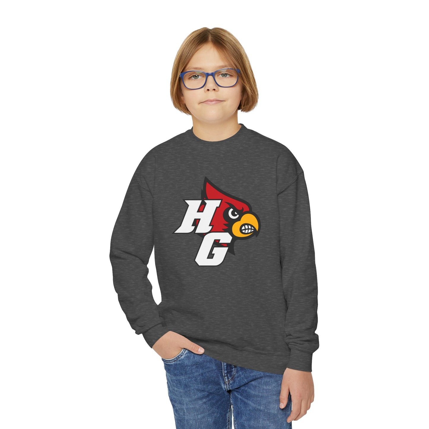 HG Future Cardinals Logo  - Youth Crew Sweatshirt